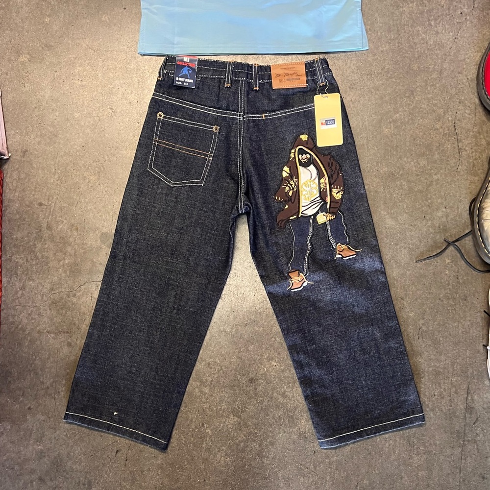 Vintage 90s B-boy Denim jeans MJ Collection SALVAGED RAW

Shirt sold separately